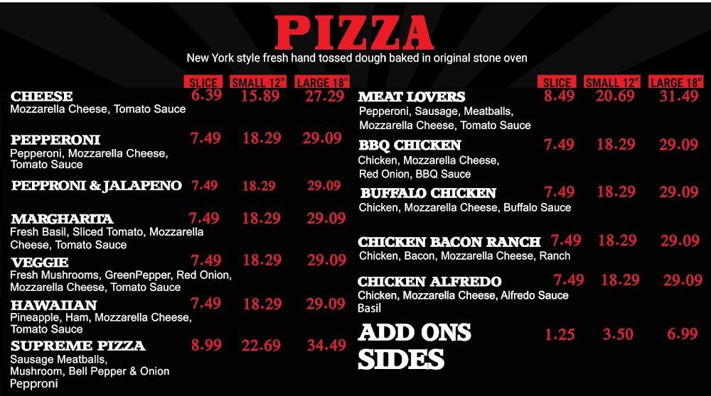 Hotspot Pizza & Grill Menu image 1