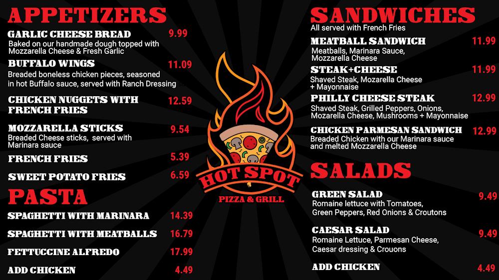 Hotspot Pizza & Grill Menu image 3